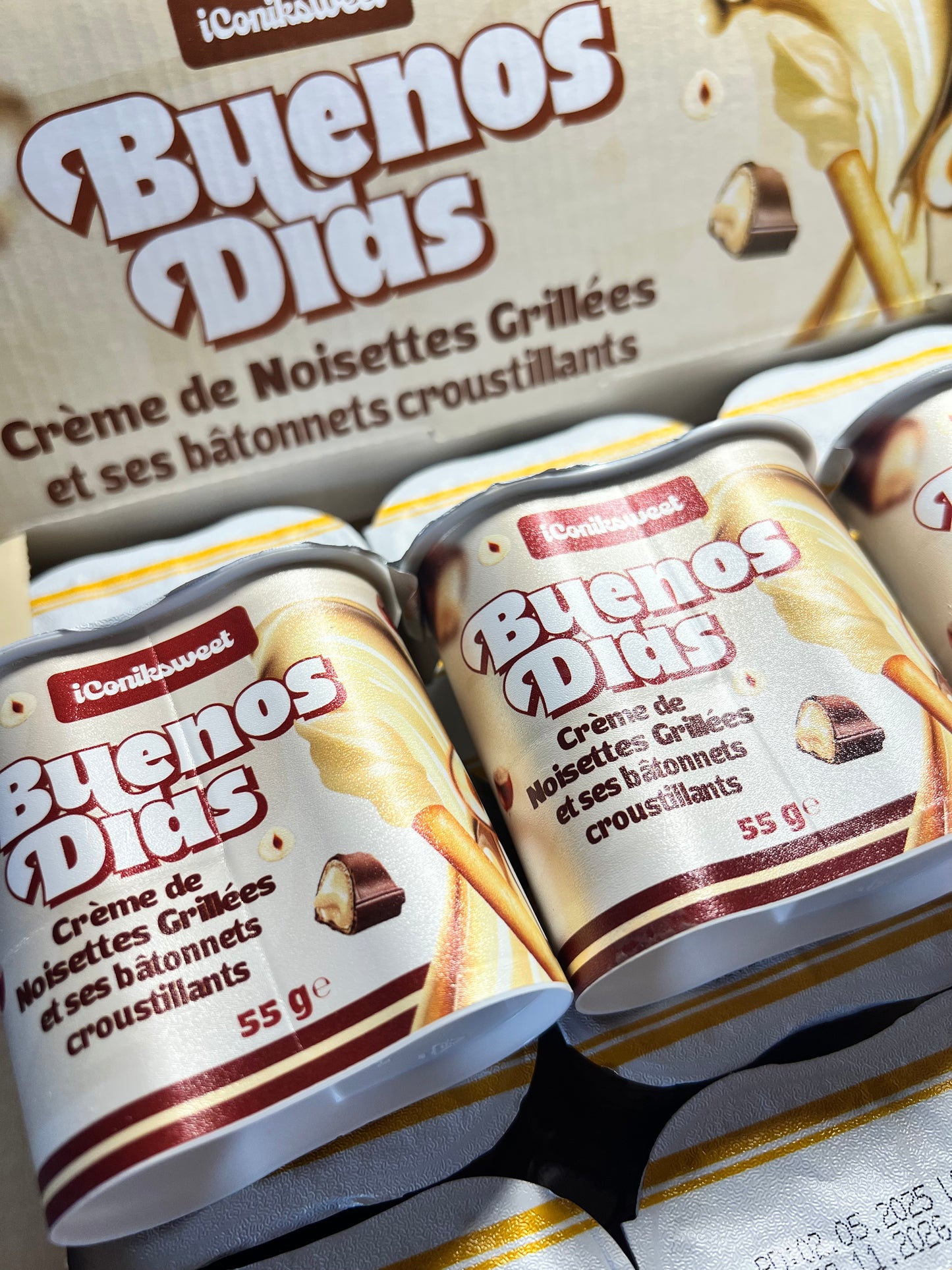 ICONIKSWEET - Bâtonnets croustillants & Crème Noisette Bueno