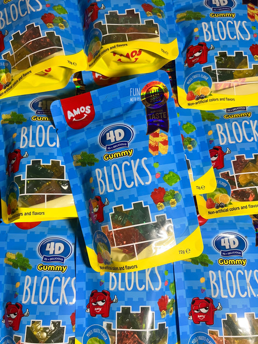 AMOS - 4D Gummy Blocks Bonbons à construire
