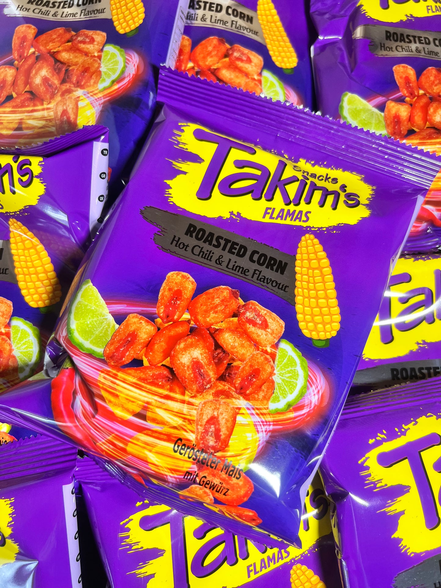 TAKIM'S Snacks – Maïs grillé Piment & Citron Vert